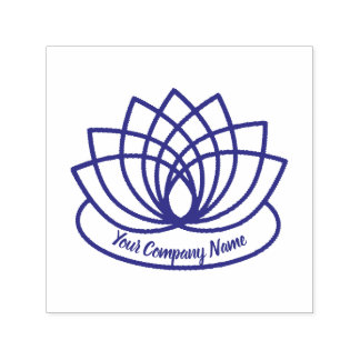 Love Lotus Flower Logo Self-inking Stamp