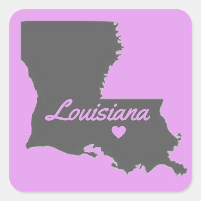Love Louisiana Love Baton Rouge Sticker (Front)