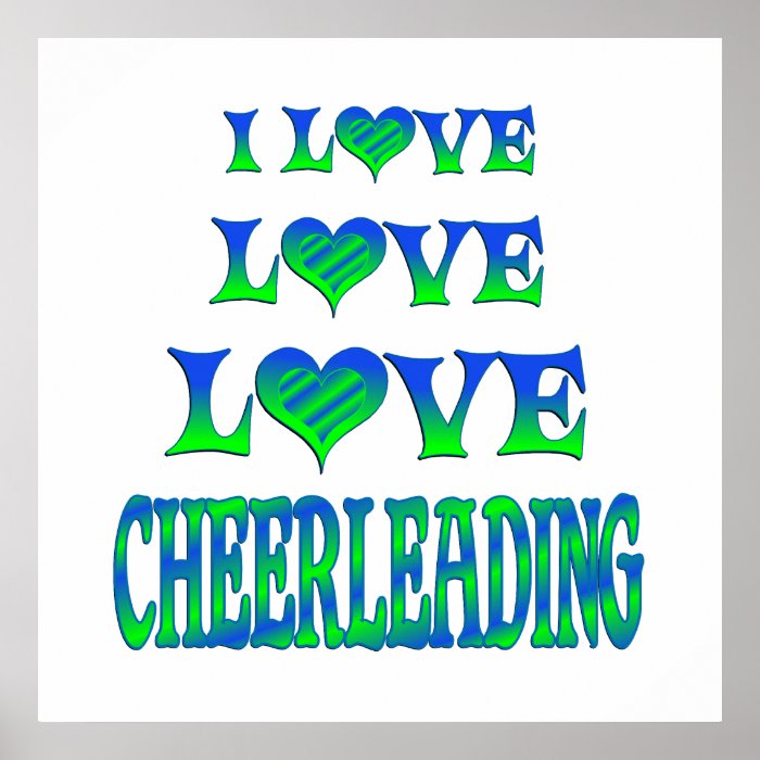 Love Love Cheerleading Poster