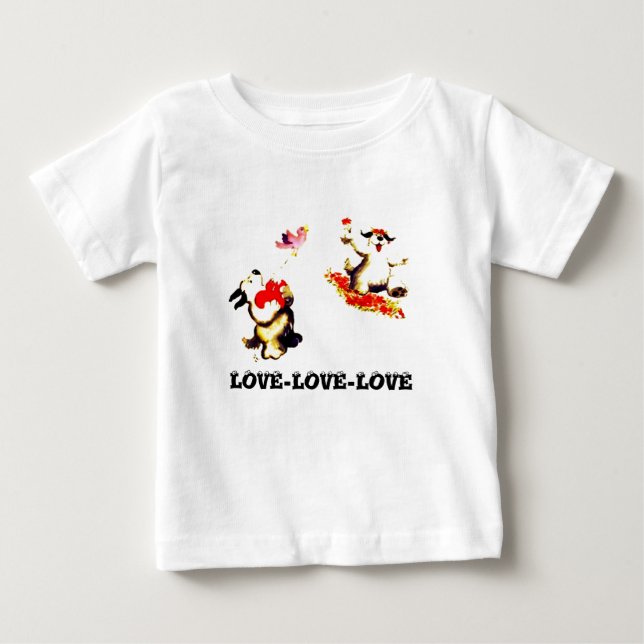 Love-Love-Love Baby T-Shirt (Front)