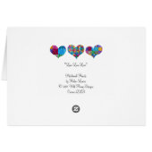"Love Love Love"  Card (Back Horizontal)