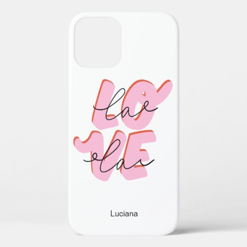 Love Love Love iPhone 12 Case