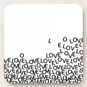 love love love drink coaster