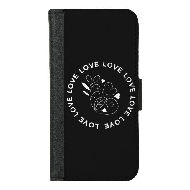 Love Love Love iPhone Wallet Case (Front)