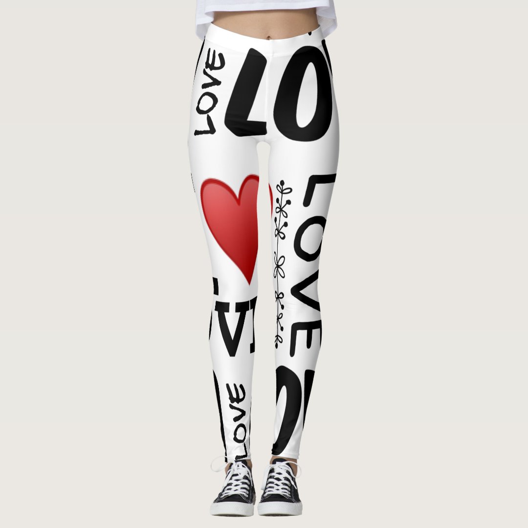 Love, Love, Love Leggings | Zazzle