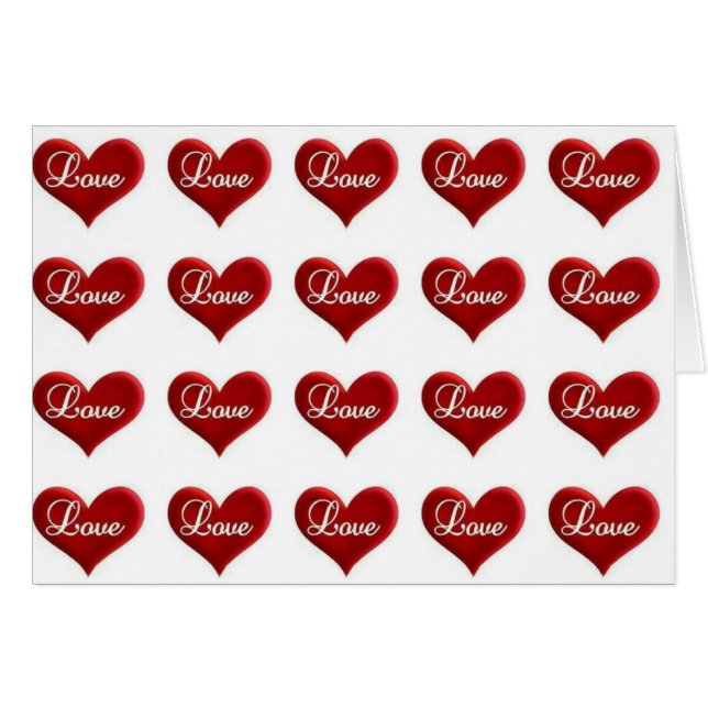 ***LOVE LOVE  LOVE***= LOVE CARD (Front Horizontal)