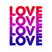 LOVE LOVE LOVE LOVE POSTCARD