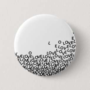 love love love pinback button