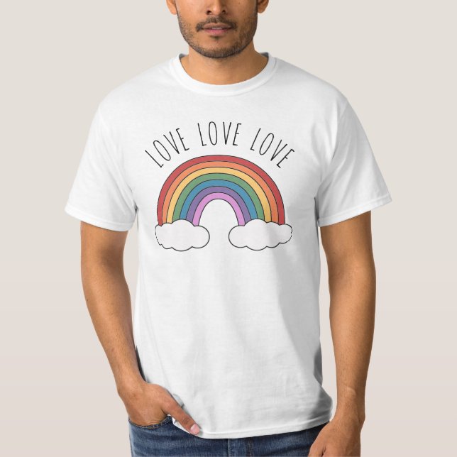 Love Love Love Rainbow T-Shirt (Front)