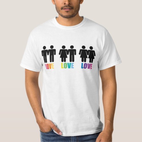 Love Love Love Rainbow T_Shirt