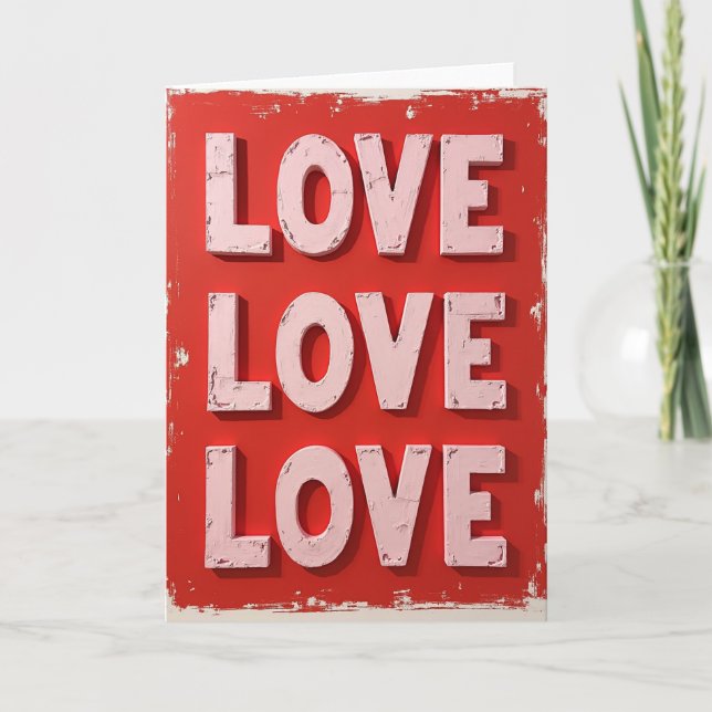 Love Love Love Red Card (Front)