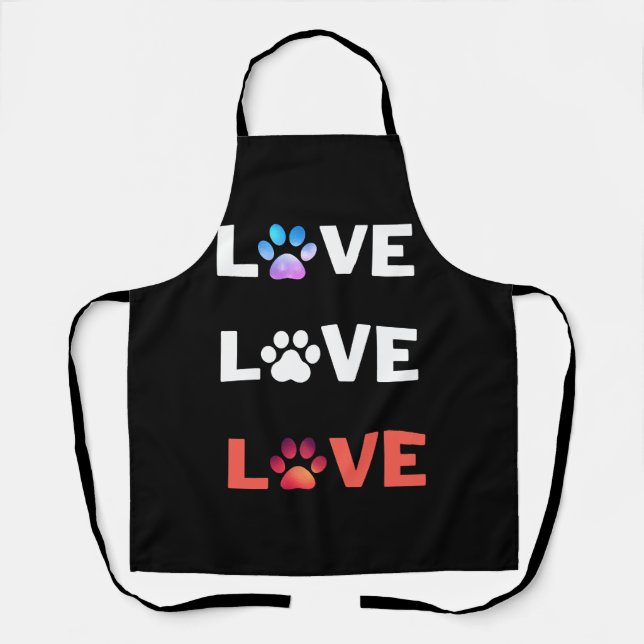 love love love tshirt design apron (Front)