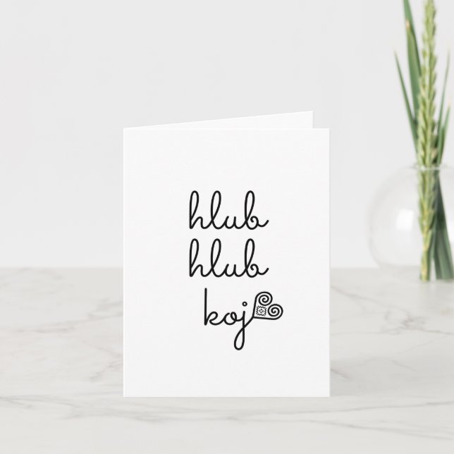 LOVE LOVE YOU | Hmong inspired card (Front)