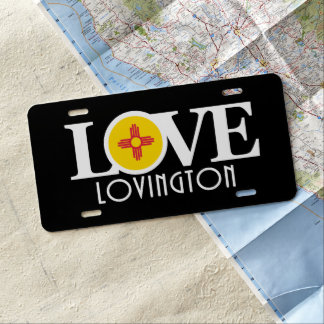 LOVE Lovington License Plate