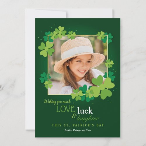 Love Luck and Laughter St Patricks Day Card