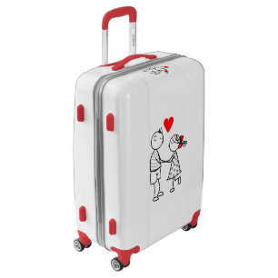 Love Luggage - Custom Colors - Romantic Couple