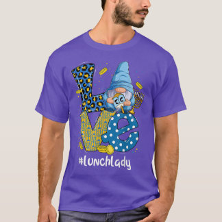 Love Lunch Lady Leopard Gnome Happy Chanukah Hanuk T-Shirt