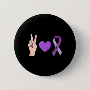 Love Lupus Purple Ribbon Awareness Meme  Button