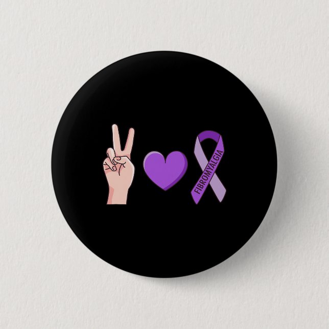 Love Lupus Purple Ribbon Awareness Meme  Button (Front)