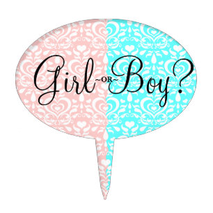 Love Luxe Girl or Boy Cake Topper