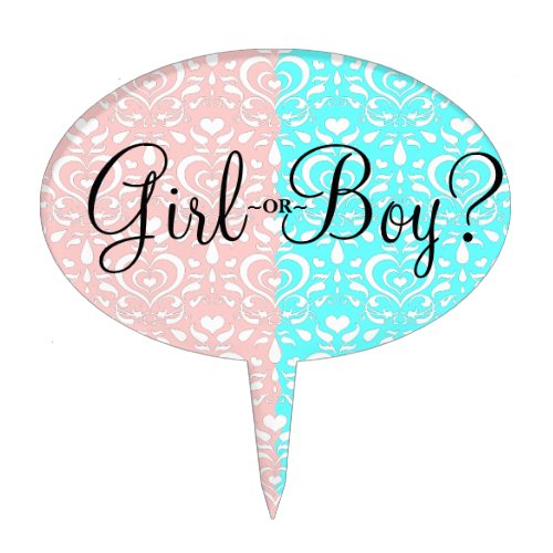 Love Luxe Girl or Boy Cake Topper