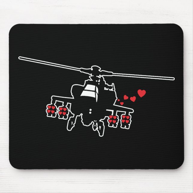 Love Machine Attack Chopper Mouse Pad (Front)