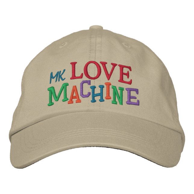 Love Machine by SRF Embroidered Baseball Hat (Front)