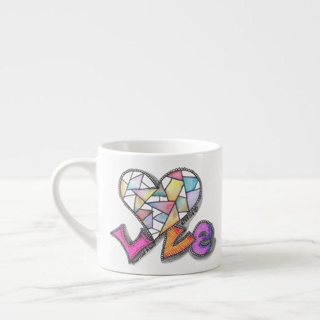 Love Made From the Heart Espresso Cup (Left)