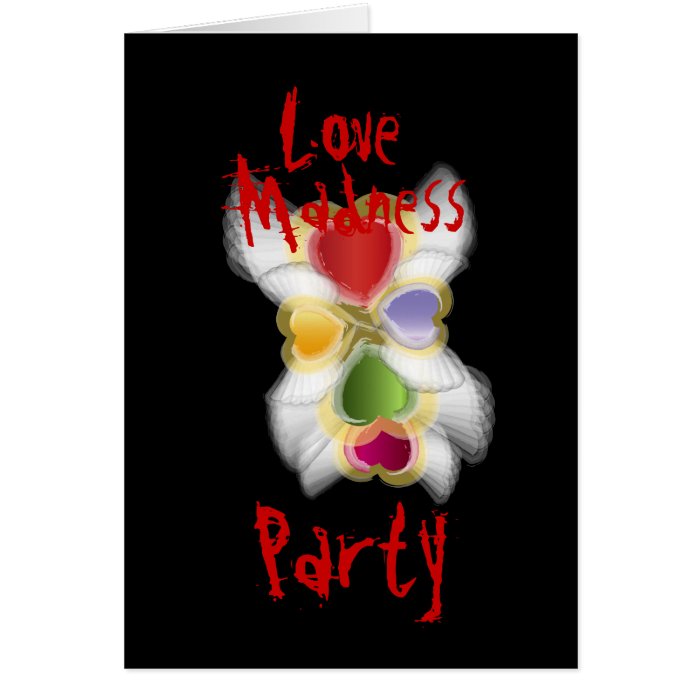 Love Madness Party Invitation Customize Cards