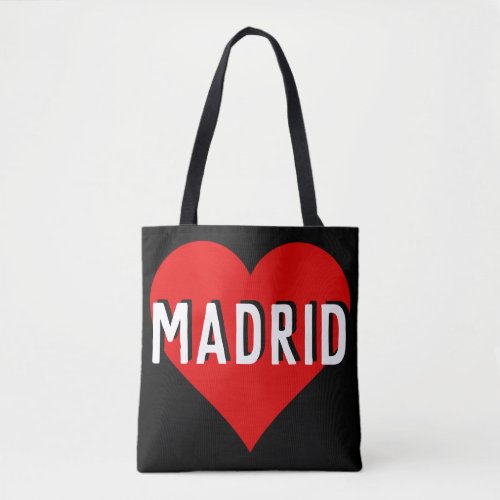 Love Madrid Spain Tote Bag