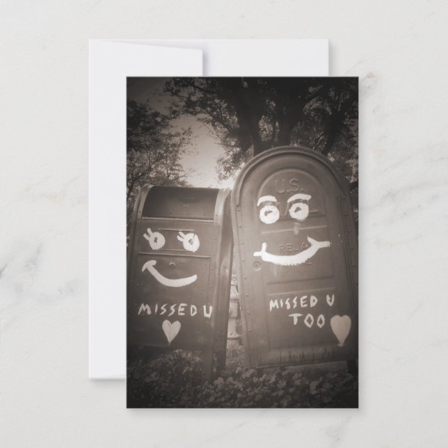 love mailboxes : i missed you invitation (Front)