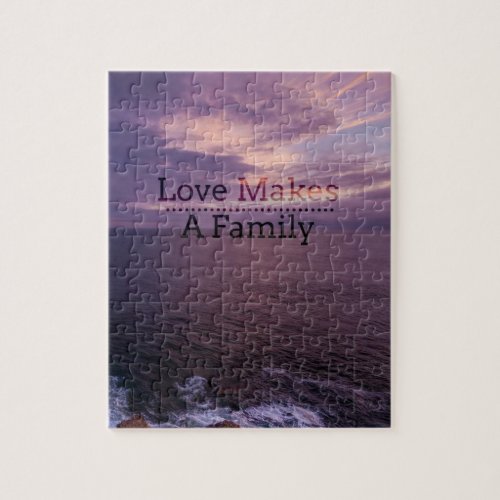 Love Makes a Family Adoption _ Foster Care Jigsaw Puzzle