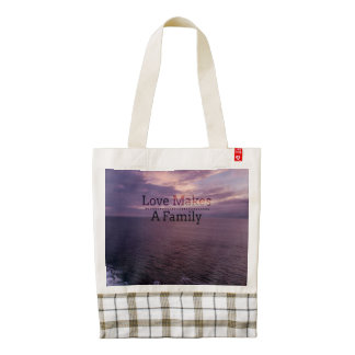 Love Makes a Family Adoption - Foster Care Zazzle HEART Tote Bag