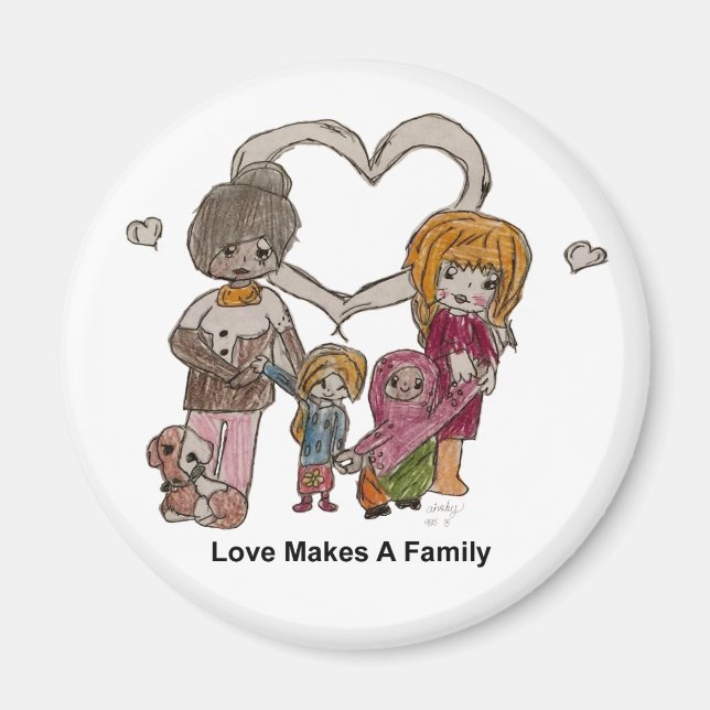 Love Makes a Family by Ainsley--Magnet Magnet (Front)