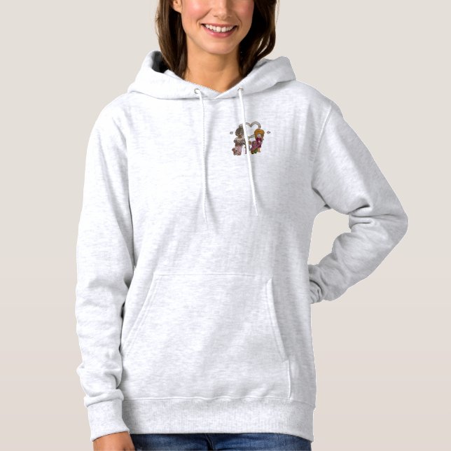 Love Makes a Family by Ainsley-Women's Navy Hoodie (Front)