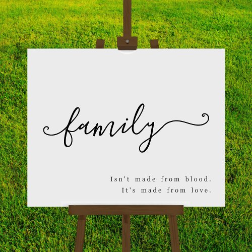 Love Makes a Family Quote Adoption Party Sign