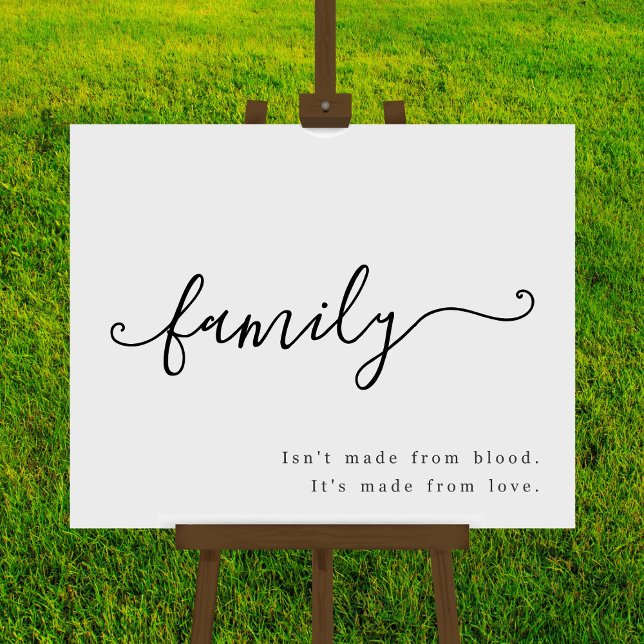 Love Makes a Family Quote Adoption Party Sign (Creator Uploaded)