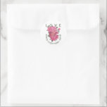 Love Makes Everything Grow – Floral Heart Classic Round Sticker<br><div class="desc">Where love blooms, life follows. This stunning floral artwork combines an anatomical heart with blooming pink roses — a beautiful reminder that love is the force that makes everything grow. Painted in a soft, romantic watercolor style, it blends realism and emotion perfectly. Ideal for wall art, apparel, or gifts for...</div>