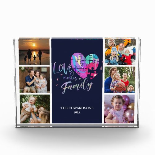 Love makes family  photo block