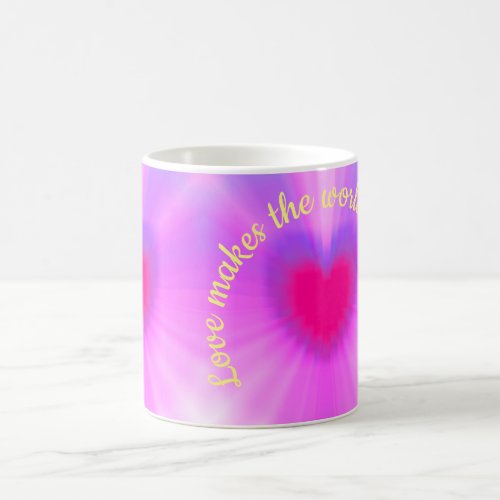 Love makes the world go around  coffee mug