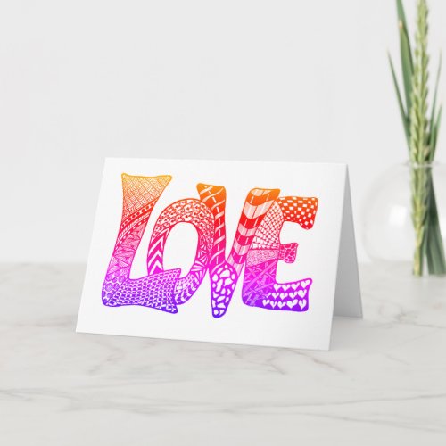 LOVE makes the world go round Card
