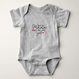 Love Mama Fun with Hearts  Baby Bodysuit