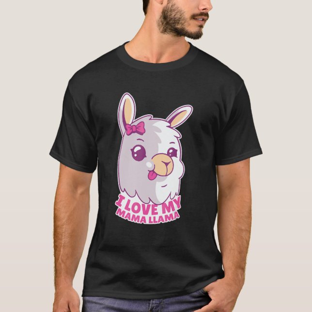 Love mama Llama T-Shirt (Front)