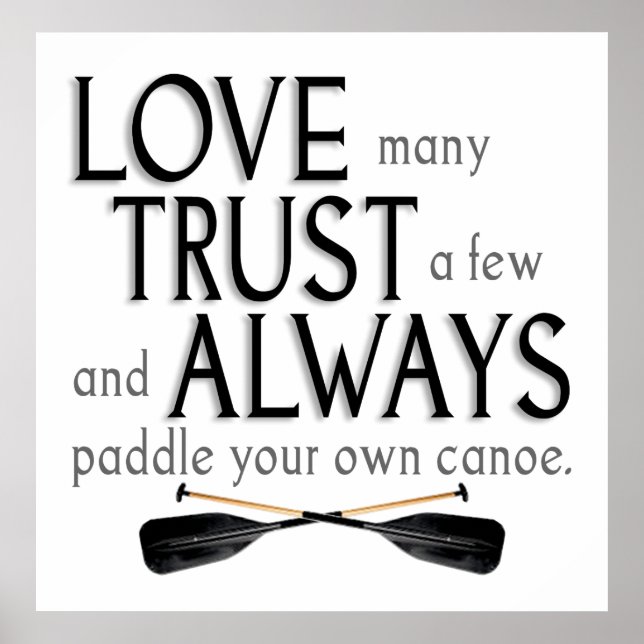 Love Many, Trust a Few Poster (Front)