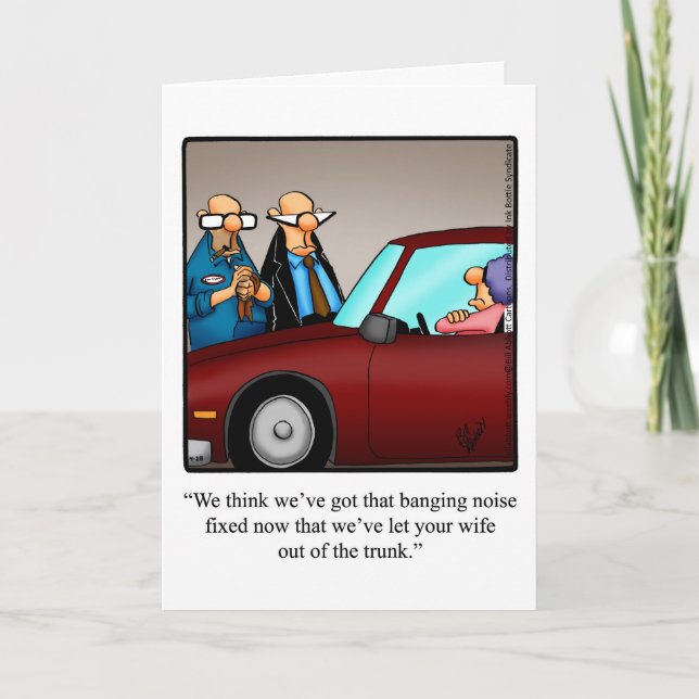  Love & Marriage Humor Blank Greeting Card (Front)