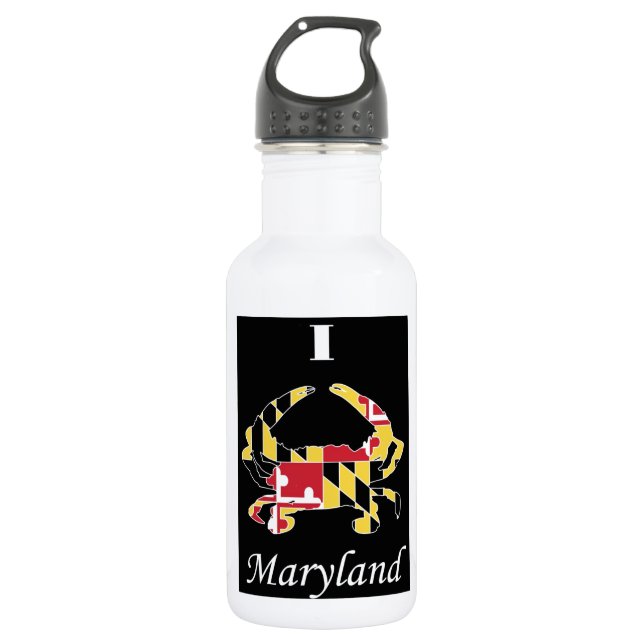 Love Maryland Stainless Steel Water Bottle (Front)