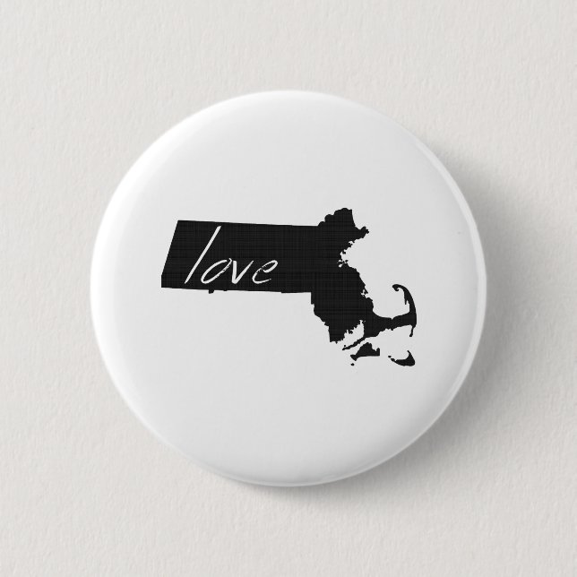 Love Massachusetts Button (Front)
