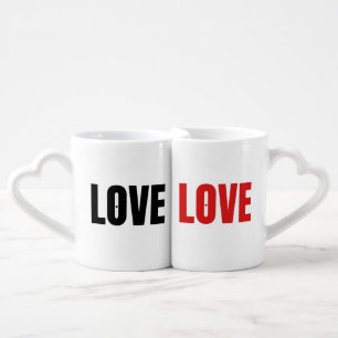 LOVE Matching Couple Coffee Mug Set