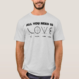 Love Math Physics Nerd Equation Funny Gift T-Shirt