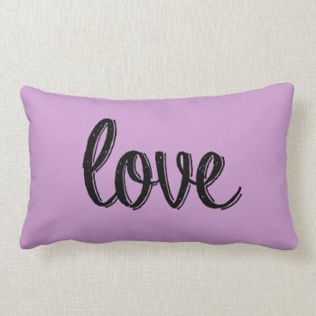 Love Mauve Pillow by WarmCoffee at Zazzle